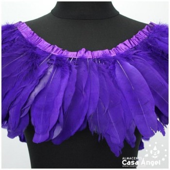FLECO DE PLUMAS DE OCA EXTRA MORADO 18cm