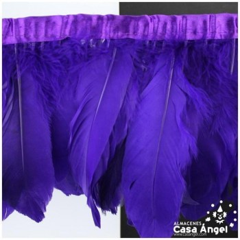 FLECO DE PLUMAS DE OCA EXTRA MORADO 18cm