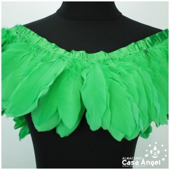 FLECO DE PLUMAS DE OCA EXTRA VERDE 18cm