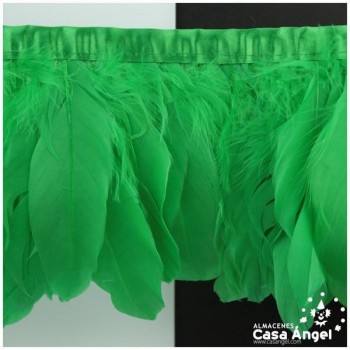 FLECO DE PLUMAS DE OCA EXTRA VERDE 18cm