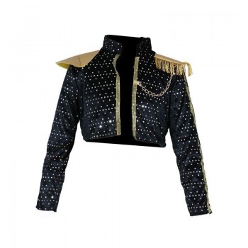 TRAJE DE LÍDER GUERRERA K-POP RUMI PLATA INFANTIL