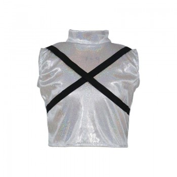 TRAJE DE LÍDER GUERRERA K-POP RUMI PLATA INFANTIL