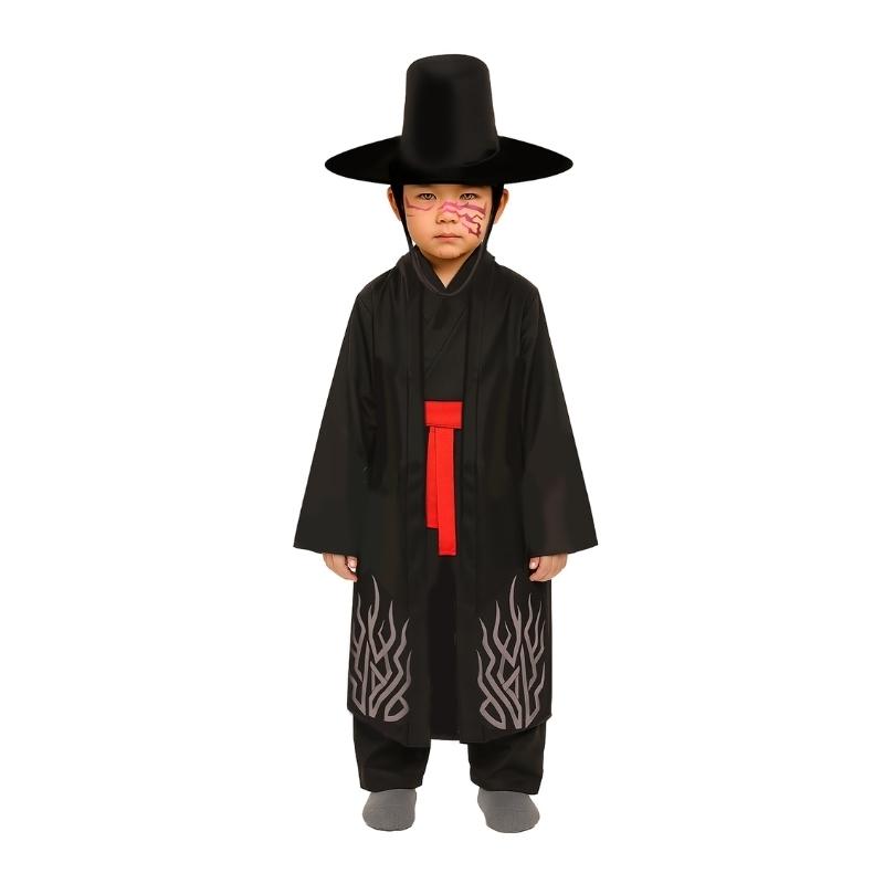 DISFRAZ K-POP DE DEMONIO JUNI COLOR NEGRO INFANTIL KPOP