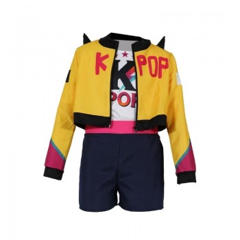 DISFRAZ DE K-POP STAR GUERRERA RUMI COLOR AMARILLO INFANTIL
