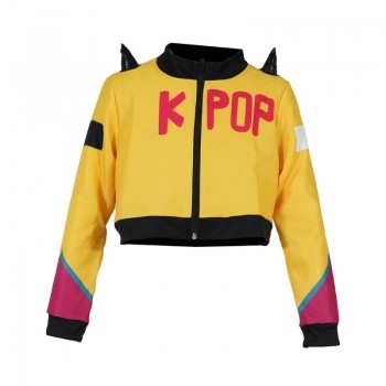 DISFRAZ DE K-POP STAR GUERRERA RUMI COLOR AMARILLO INFANTIL