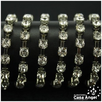 CADENA DE ACERO BRILLANTES DE STRASS 5mm