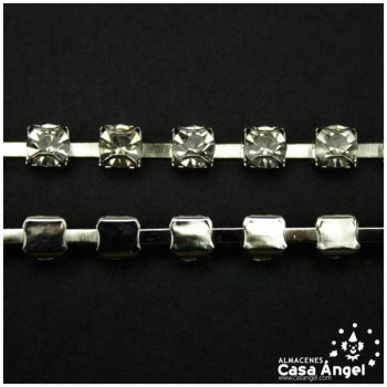 CADENA DE ACERO BRILLANTES DE STRASS 5mm
