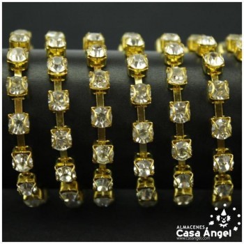 CADENA DE ACERO BRILLANTES DE STRASS 5mm