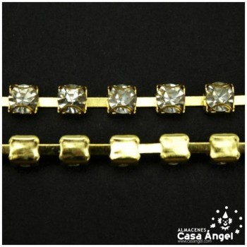 CADENA DE ACERO BRILLANTES DE STRASS 5mm