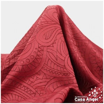 TELA JACQUAR GRAN CACHEMIR BURDEOS SERIE RETRAC 280cm