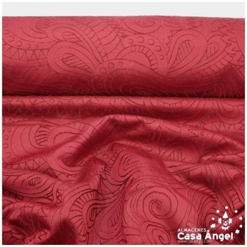 TELA JACQUAR GRAN CACHEMIR BURDEOS SERIE RETRAC 280cm
