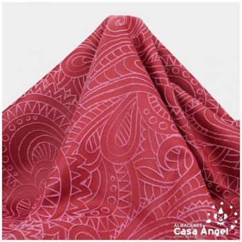 TELA JACQUAR GRAN CACHEMIR MAGENTA SERIE RETRAC 280cm