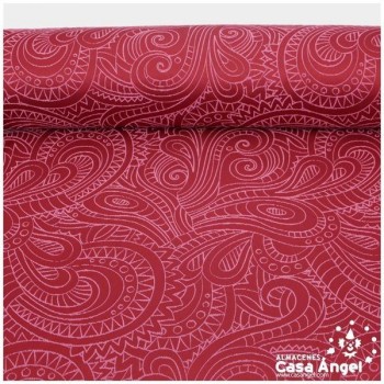 TELA JACQUAR GRAN CACHEMIR MAGENTA SERIE RETRAC 280cm
