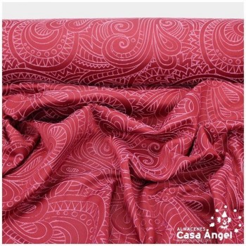 TELA JACQUAR GRAN CACHEMIR MAGENTA SERIE RETRAC 280cm