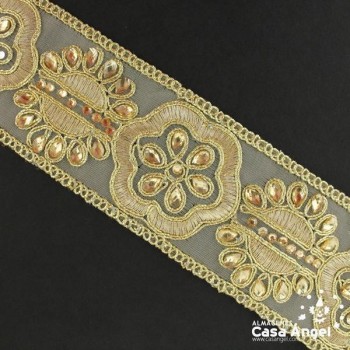 PASAMANERÍA GALÓN PEDRERÍA STRASS 58mm