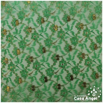 BLONDA VERDE CON BRILLO LÚREX SERIE DUPLEX 150cm