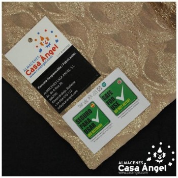 GASA JACQUARD CÁMEL Y ORO SERIE MAHAL 135cm