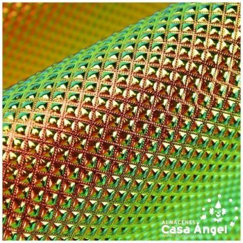 NAPA DE PIEL SINTÉTICA VERDE TORNASOL SERIE SEKAI 150cm
