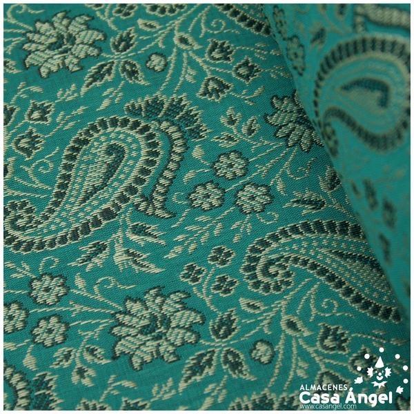 JACQUARD CACHEMIR VERDE SERIE SASÁN 150cm