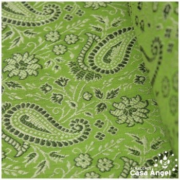 JACQUARD CACHEMIR VERDE PISTACHO SERIE SASÁN 150cm
