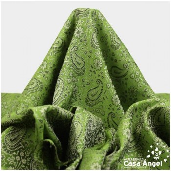 JACQUARD CACHEMIR VERDE PISTACHO SERIE SASÁN 150cm