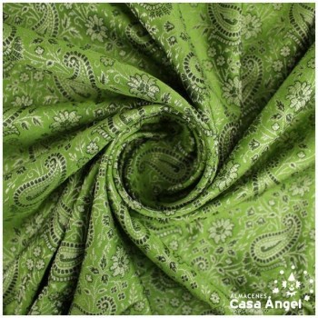 JACQUARD CACHEMIR VERDE PISTACHO SERIE SASÁN 150cm