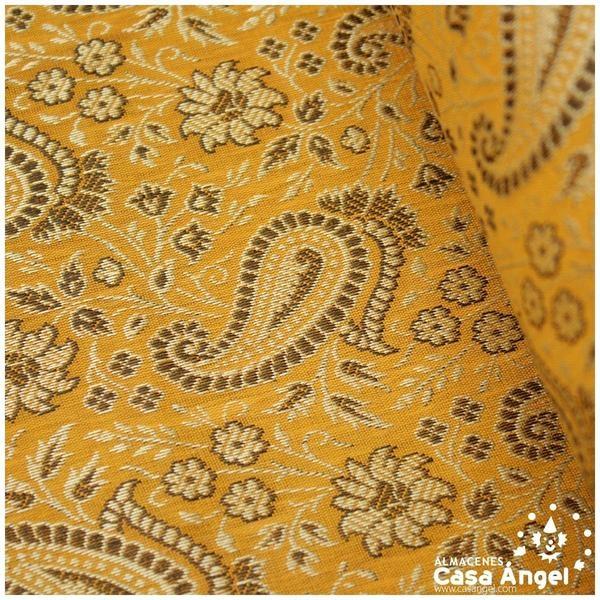 JACQUARD CACHEMIR AMARILLO MOSTAZA SERIE SASÁN 150cm