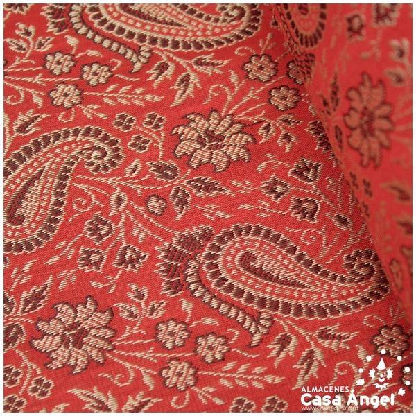 JACQUARD CACHEMIR ROJO SERIE SASÁN 150cm
