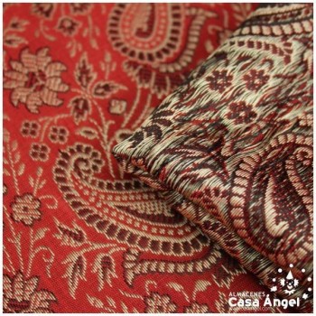 JACQUARD CACHEMIR ROJO SERIE SASÁN 150cm