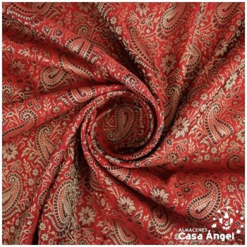 JACQUARD CACHEMIR ROJO SERIE SASÁN 150cm