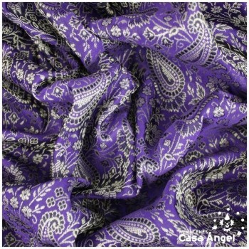 JACQUARD CACHEMIR MORADO SERIE SASÁN 150cm