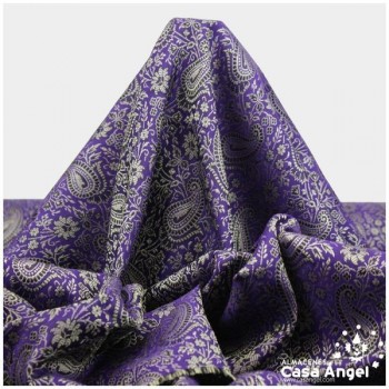 JACQUARD CACHEMIR MORADO SERIE SASÁN 150cm