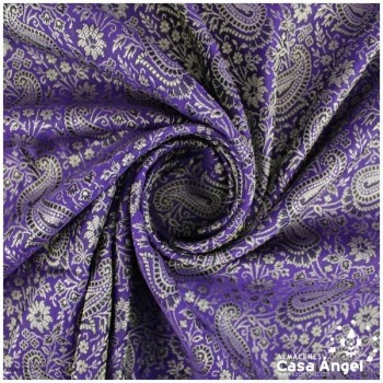 JACQUARD CACHEMIR MORADO SERIE SASÁN 150cm