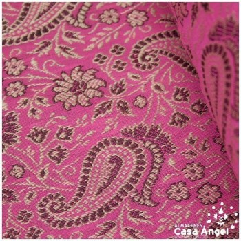 Tela paisley fucsia