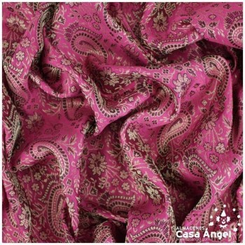 JACQUARD CACHEMIR FUCSIA SERIE SASÁN 150cm