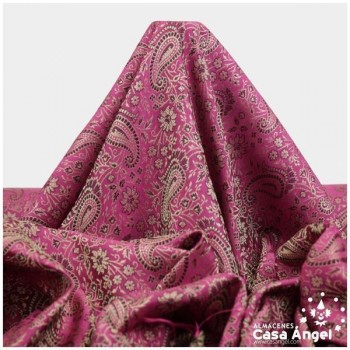 JACQUARD CACHEMIR FUCSIA SERIE SASÁN 150cm