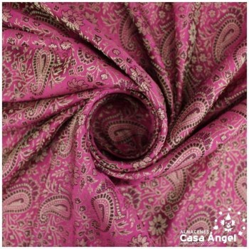 JACQUARD CACHEMIR FUCSIA SERIE SASÁN 150cm