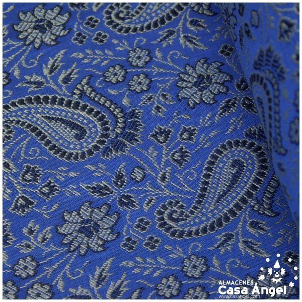 JACQUARD CACHEMIR AZUL SERIE SASÁN 150cm