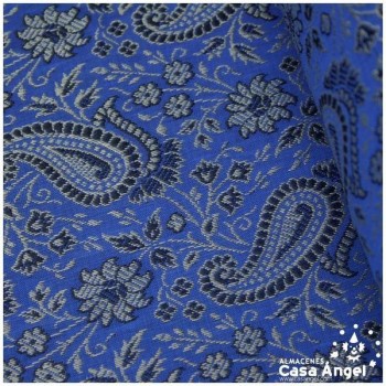 JACQUARD CACHEMIR AZUL SERIE SASÁN 150cm