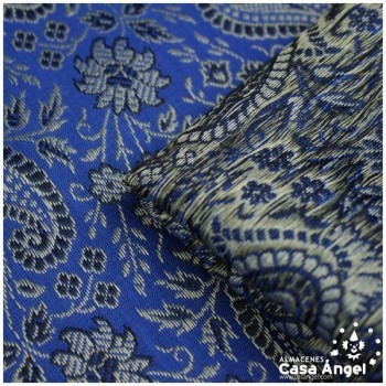 JACQUARD CACHEMIR AZUL SERIE SASÁN 150cm