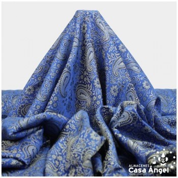 JACQUARD CACHEMIR AZUL SERIE SASÁN 150cm