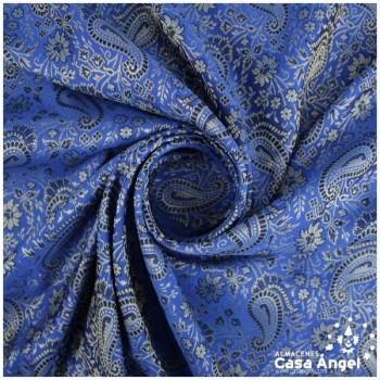 JACQUARD CACHEMIR AZUL SERIE SASÁN 150cm