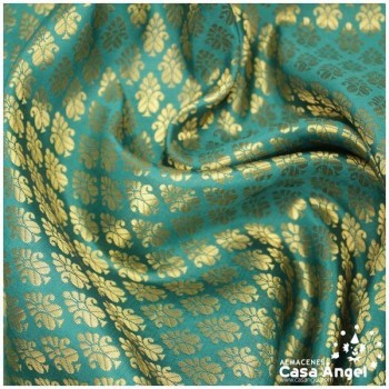 JACQUARD FLOR DE LIS TURQUESA SERIE PLINIO 150cm