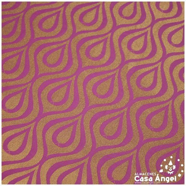 JACQUARD DE GOTAS Y ONDAS CARDENAL SERIE JAREGIN 150cm