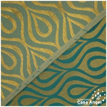 JACQUARD DE GOTAS Y ONDAS VERDE SERIE JAREGIN 150cm