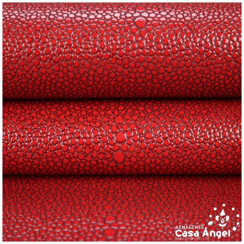 POLIPIEL LABRADO GALUCHAT ROJO SERIE CAVIAR 145cm