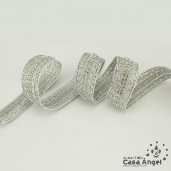 PASAMANERÍA BRILLANTES STRASS RIBETE ONDAS 2cm