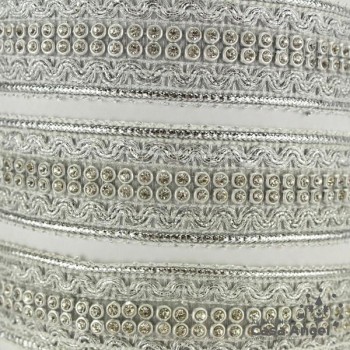 PASAMANERÍA BRILLANTES STRASS RIBETE ONDAS 2cm