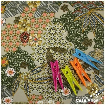POPELÍN DE VISCOSA ESTAMPADO JAPONÉS KAKI SERIE YIN 140cm