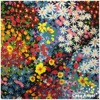 POPELÍN DE VISCOSA CON ESTAMPADO FLORAL SERIE ALICIA 140cm